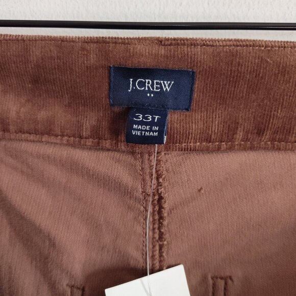 Ladies SZ 33 T J Crew Factory Lizzie Brown Corduroy Pants - Picture 4 of 5